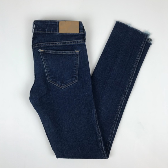 H&M Raw Step-Hem Cropped Skinny Jeans - Size 25 - Picture 7 of 7